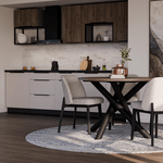 Casa si Gradina - Mobilier - Comode si corpuri - Corpuri bucatarie - Dulap pentru chiuveta, nuc okapi/negru, MENZO 50 ZL 1F BB - Infinity.ro