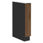 Casa si Gradina - Mobilier - Comode si corpuri - Corpuri bucatarie - Dulap inferior cu cos incorporat, nuc okapi/negru, MENZO 15 D CARGO BB - Infinity.ro
