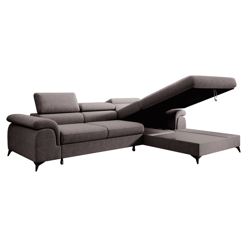 Casa si Gradina - Mobilier - Canapele si coltare - Coltare - Set canapea extensibila, maro, dreapta, HORTY ROH - Infinity.ro