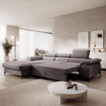 Casa si Gradina - Mobilier - Canapele si coltare - Coltare - Canapea extensibila, maro, stanga, HORTY ROH - Infinity.ro