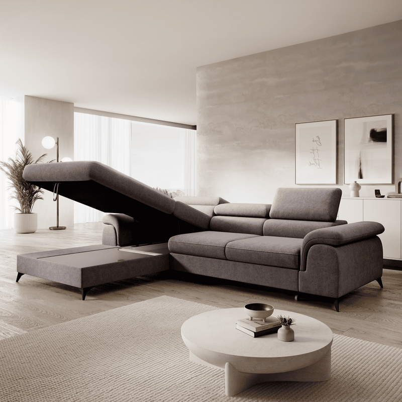 Casa si Gradina - Mobilier - Canapele si coltare - Coltare - Canapea extensibila, maro, stanga, HORTY ROH - Infinity.ro
