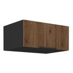 Casa si Gradina - Mobilier - Comode si corpuri - Corpuri bucatarie - Dulap superior, nuc okapi/negru, MENZO 80 NAGU-36 1F - Infinity.ro