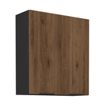 Casa si Gradina - Mobilier - Comode si corpuri - Corpuri bucatarie - Dulap superior, nuc okapi/negru, MENZO 80 G-90 2F - Infinity.ro