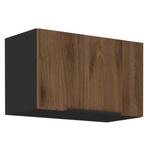 Casa si Gradina - Mobilier - Comode si corpuri - Corpuri bucatarie - Dulap superior, nuc okapi/negru, MENZO 60 GU-36 1F - Infinity.ro
