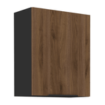 Casa si Gradina - Mobilier - Comode si corpuri - Corpuri bucatarie - Dulap superior, nuc okapi/negru, MENZO 60 G-72 1F - Infinity.ro