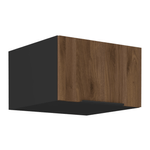 Casa si Gradina - Mobilier - Comode si corpuri - Corpuri bucatarie - Dulap superior, nuc okapi/negru, MENZO 60 NAGU-36 1F - Infinity.ro