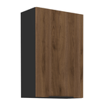 Casa si Gradina - Mobilier - Comode si corpuri - Corpuri bucatarie - Dulap superior, nuc okapi/negru, MENZO 60 G-90 1F - Infinity.ro