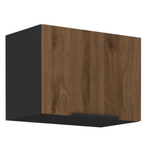 Casa si Gradina - Mobilier - Comode si corpuri - Corpuri bucatarie - Dulap superior, nuc okapi/negru, MENZO 50 GU-36 1F - Infinity.ro