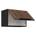 Casa si Gradina - Mobilier - Comode si corpuri - Corpuri bucatarie - Dulap superior, nuc okapi/negru, MENZO 50 GU-36 1F - Infinity.ro