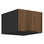 Casa si Gradina - Mobilier - Comode si corpuri - Corpuri bucatarie - Dulap superior, nuc okapi/negru, MENZO 50 NAGU-36 1F - Infinity.ro