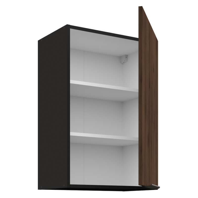 Casa si Gradina - Mobilier - Comode si corpuri - Corpuri bucatarie - Dulap superior, nuc okapi/negru, MENZO 50 G-72 1F - Infinity.ro