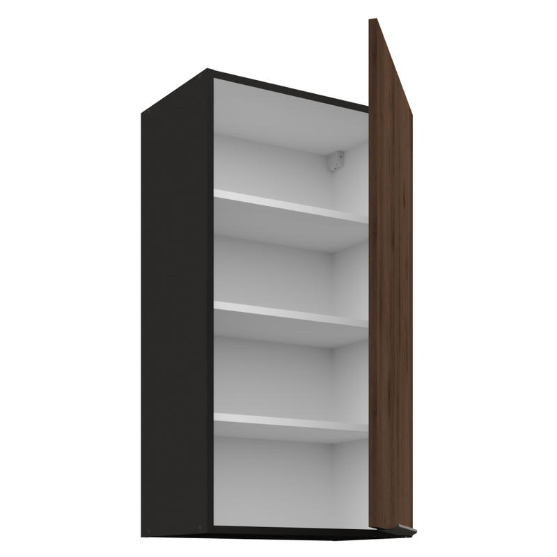 Casa si Gradina - Mobilier - Comode si corpuri - Corpuri bucatarie - Dulap superior, nuc okapi/negru, MENZO 50 G-90 1F - Infinity.ro
