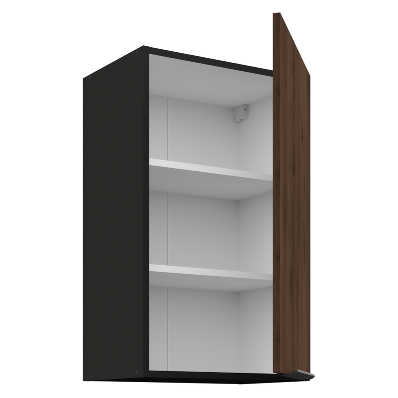 Casa si Gradina - Mobilier - Comode si corpuri - Corpuri bucatarie - Dulap superior, nuc okapi/negru, MENZO 45 G-72 1F - Infinity.ro