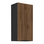 Casa si Gradina - Mobilier - Comode si corpuri - Corpuri bucatarie - Dulap superior, nuc okapi/negru, MENZO 45 G-90 1F - Infinity.ro