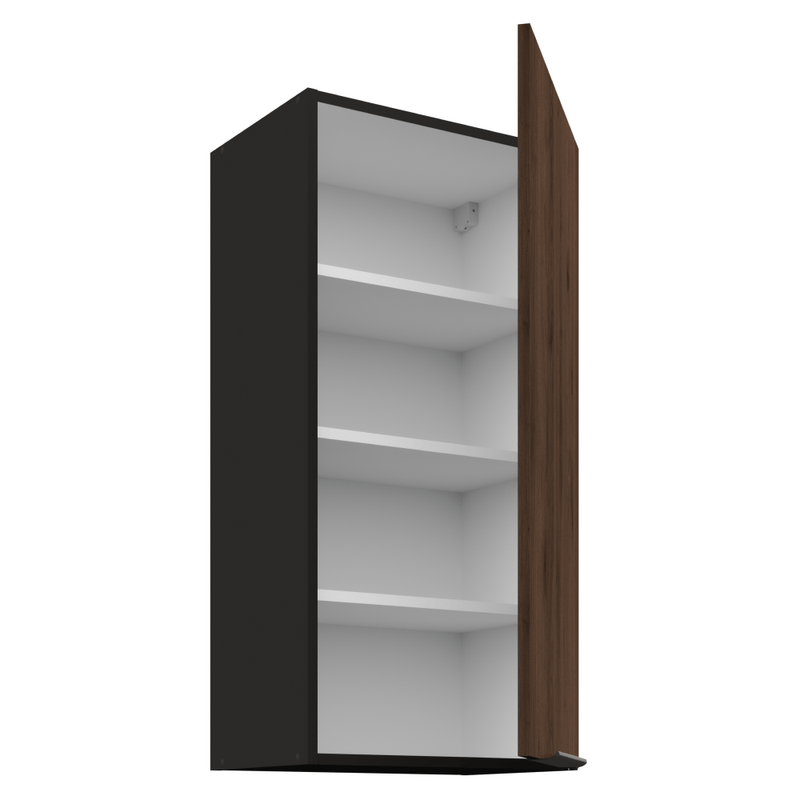 Casa si Gradina - Mobilier - Comode si corpuri - Corpuri bucatarie - Dulap superior, nuc okapi/negru, MENZO 45 G-90 1F - Infinity.ro