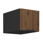 Casa si Gradina - Mobilier - Comode si corpuri - Corpuri bucatarie - Dulap superior, nuc okapi/negru, MENZO 40 NAGU-36 1F - Infinity.ro