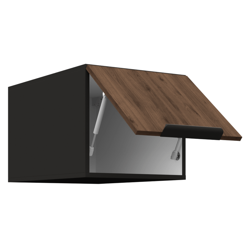 Casa si Gradina - Mobilier - Comode si corpuri - Corpuri bucatarie - Dulap superior, nuc okapi/negru, MENZO 40 NAGU-36 1F - Infinity.ro
