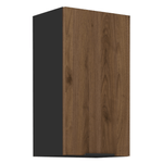 Casa si Gradina - Mobilier - Comode si corpuri - Corpuri bucatarie - Dulap superior, nuc okapi/negru, MENZO 40 G-72 1F - Infinity.ro