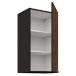 Casa si Gradina - Mobilier - Comode si corpuri - Corpuri bucatarie - Dulap superior, nuc okapi/negru, MENZO 40 G-72 1F - Infinity.ro