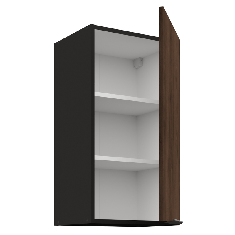 Casa si Gradina - Mobilier - Comode si corpuri - Corpuri bucatarie - Dulap superior, nuc okapi/negru, MENZO 40 G-72 1F - Infinity.ro