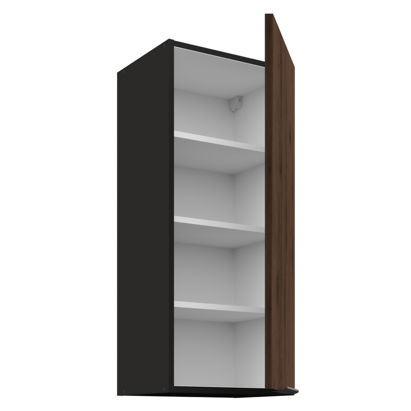 Casa si Gradina - Mobilier - Comode si corpuri - Corpuri bucatarie - Dulap superior, nuc okapi/negru, MENZO 40 G-90 1F - Infinity.ro
