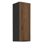 Casa si Gradina - Mobilier - Comode si corpuri - Corpuri bucatarie - Dulap superior, nuc okapi/negru, MENZO 30 G-90 1F - Infinity.ro
