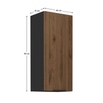 Casa si Gradina - Mobilier - Comode si corpuri - Corpuri bucatarie - Dulap superior, nuc okapi/negru, MENZO 40 G-90 1F - Infinity.ro