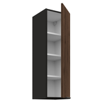 Casa si Gradina - Mobilier - Comode si corpuri - Corpuri bucatarie - Dulap superior, nuc okapi/negru, MENZO 30 G-90 1F - Infinity.ro