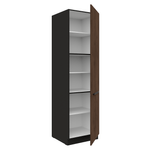 Casa si Gradina - Mobilier - Comode si corpuri - Corpuri bucatarie - Dulap inalt, nuc okapi/negru, MENZO 60 DK-210 2F - Infinity.ro
