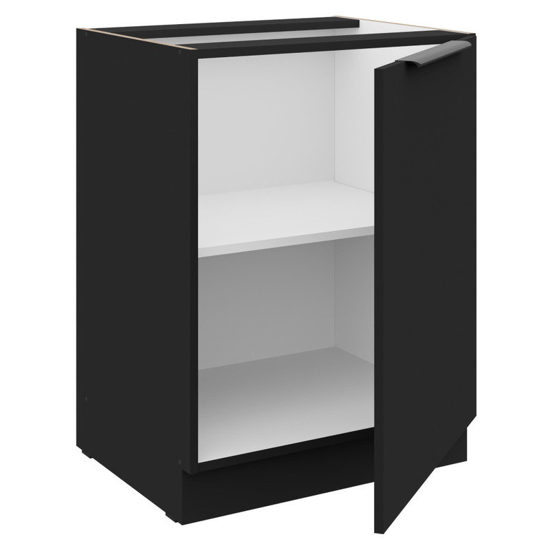 Casa si Gradina - Mobilier - Comode si corpuri - Corpuri bucatarie - Dulap inferior, negru, SIBER 60 D 1F BB - Infinity.ro