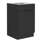 Casa si Gradina - Mobilier - Comode si corpuri - Corpuri bucatarie - Dulap inferior, negru, SIBER 50 D 1F 1S BB - Infinity.ro
