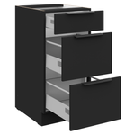 Casa si Gradina - Mobilier - Comode si corpuri - Corpuri bucatarie - Dulap inferior, negru, SIBER 40 D 3S BB - Infinity.ro