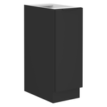 Casa si Gradina - Mobilier - Comode si corpuri - Corpuri bucatarie - Dulap inferior cu cos extensibil, negru, SIBER 30 D CARGO BB - Infinity.ro