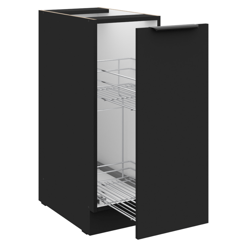 Casa si Gradina - Mobilier - Comode si corpuri - Corpuri bucatarie - Dulap inferior cu cos extensibil, negru, SIBER 30 D CARGO BB - Infinity.ro