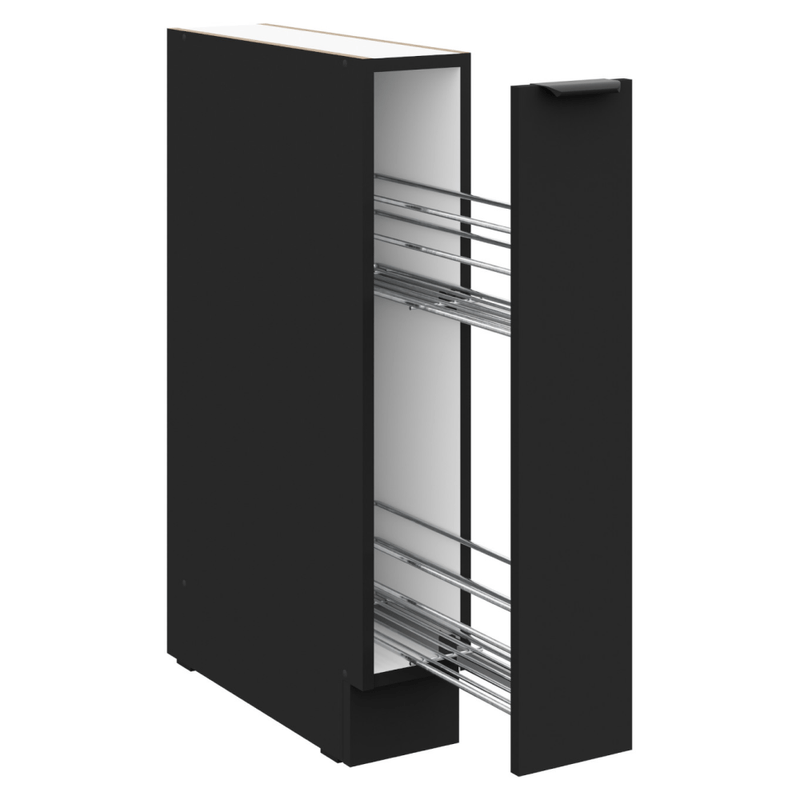 Casa si Gradina - Mobilier - Comode si corpuri - Corpuri bucatarie - Dulap inferior cu cos extensibil, negru, SIBER 15 D CARGO BB - Infinity.ro