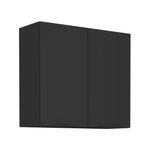 Casa si Gradina - Mobilier - Comode si corpuri - Corpuri bucatarie - Dulap de sus, negru, SIBER 80 G-72 2F - Infinity.ro