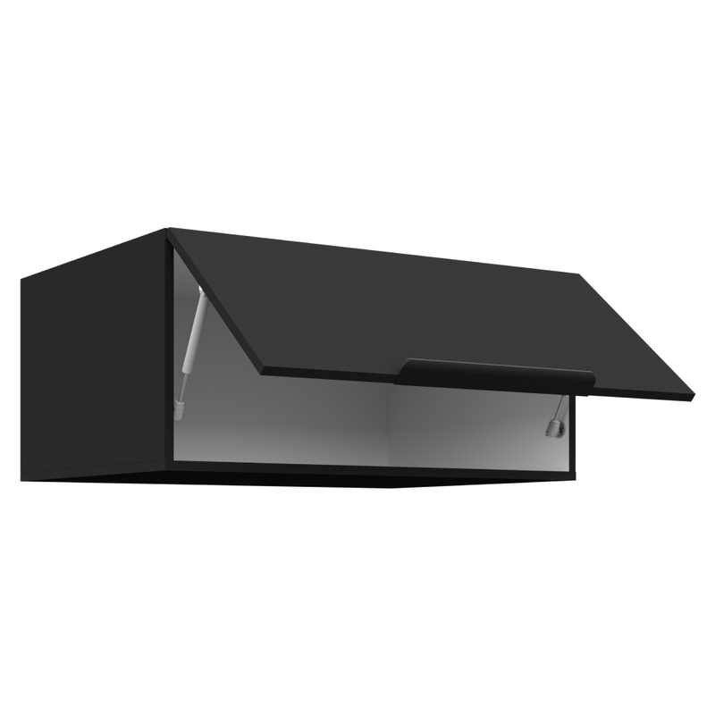 Casa si Gradina - Mobilier - Comode si corpuri - Corpuri bucatarie - Dulap superior, negru, SIBER 80 NAGU-36 1F - Infinity.ro