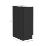 Casa si Gradina - Mobilier - Comode si corpuri - Corpuri bucatarie - Dulap inferior cu cos extensibil, negru, SIBER 30 D CARGO BB - Infinity.ro