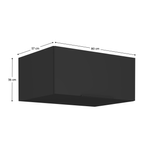 Casa si Gradina - Mobilier - Comode si corpuri - Corpuri bucatarie - Dulap superior, negru, SIBER 80 NAGU-36 1F - Infinity.ro