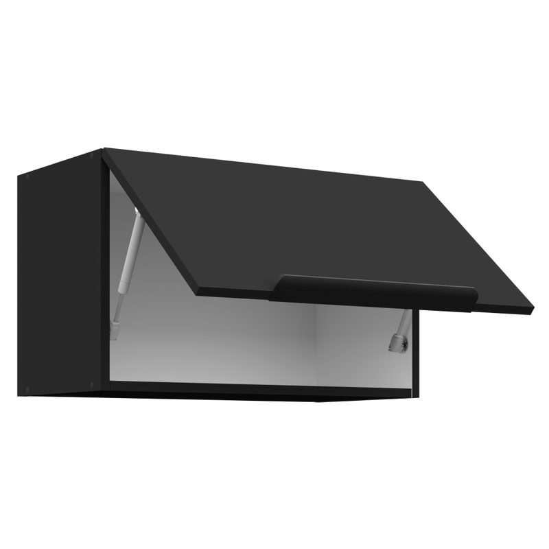 Casa si Gradina - Mobilier - Comode si corpuri - Corpuri bucatarie - Dulap superior, negru, SIBER 60 GU-36 1F - Infinity.ro