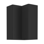 Casa si Gradina - Mobilier - Comode si corpuri - Corpuri bucatarie - Dulap de colt superior, negru, SIBER 60x60 GN-90 2F - Infinity.ro