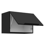 Casa si Gradina - Mobilier - Comode si corpuri - Corpuri bucatarie - Dulap superior, negru, SIBER 50 GU-36 1F - Infinity.ro