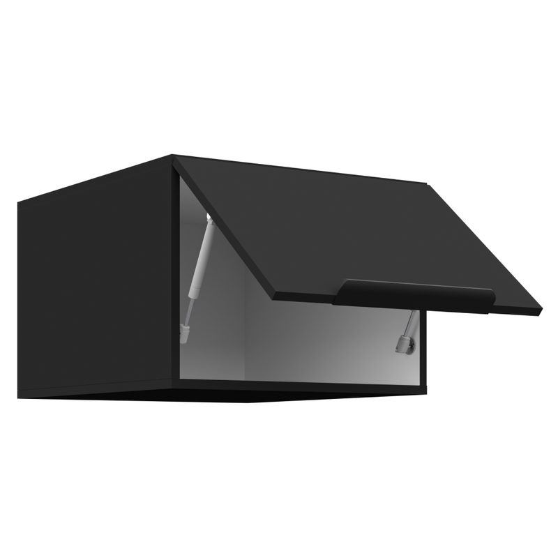 Casa si Gradina - Mobilier - Comode si corpuri - Corpuri bucatarie - Dulap superior, negru, SIBER 50 NAGU-36 1F - Infinity.ro