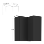 Casa si Gradina - Mobilier - Comode si corpuri - Corpuri bucatarie - Dulap de colt superior, negru, SIBER 60x60 GN-72 2F - Infinity.ro