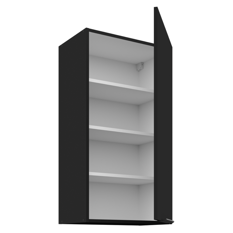 Casa si Gradina - Mobilier - Comode si corpuri - Corpuri bucatarie - Dulap de sus, negru, SIBER 50 G-90 1F - Infinity.ro