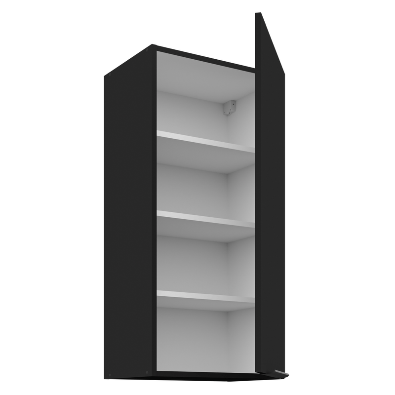 Casa si Gradina - Mobilier - Comode si corpuri - Corpuri bucatarie - Dulap superior, negru, SIBER 45 G-90 1F - Infinity.ro