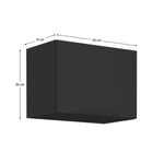 Casa si Gradina - Mobilier - Comode si corpuri - Corpuri bucatarie - Dulap superior, negru, SIBER 50 GU-36 1F - Infinity.ro