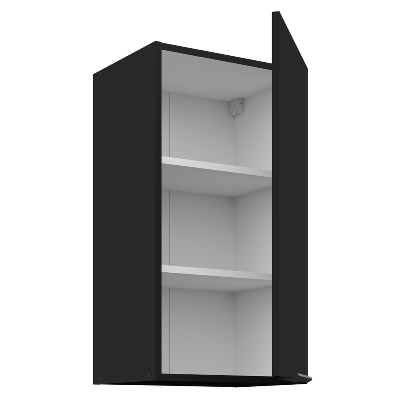 Casa si Gradina - Mobilier - Comode si corpuri - Corpuri bucatarie - Dulap superior, negru, SIBER 40 G-72 1F - Infinity.ro