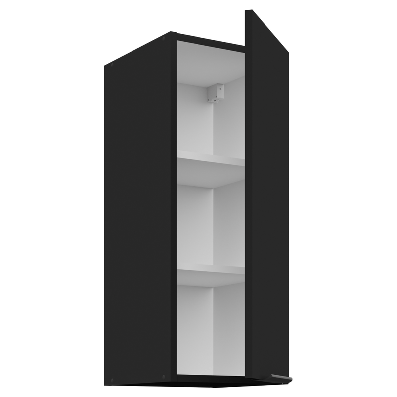 Casa si Gradina - Mobilier - Comode si corpuri - Corpuri bucatarie - Dulap superior, negru, SIBER 30 G-72 1F - Infinity.ro