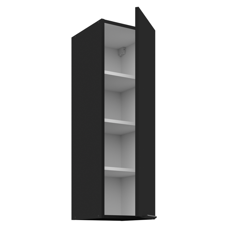 Casa si Gradina - Mobilier - Comode si corpuri - Corpuri bucatarie - Dulap superior, negru, SIBER 30 G-90 1F - Infinity.ro